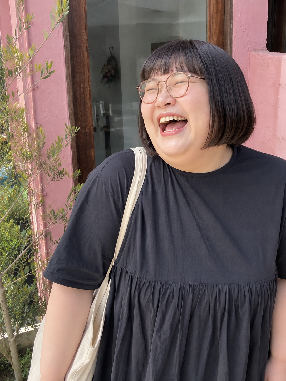 丸みボブ 前髪あり ナチュラル