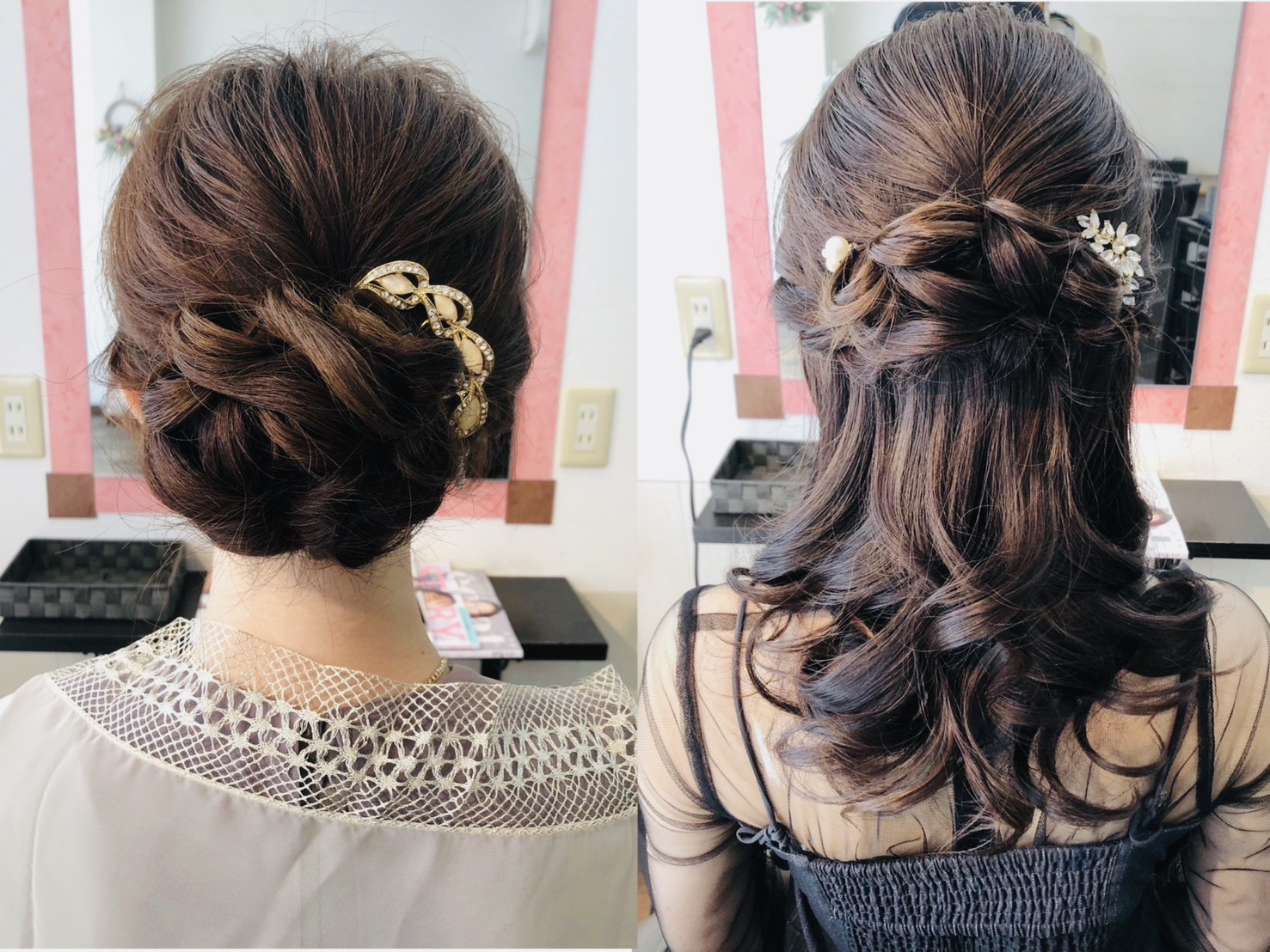 ハーフアップ ヘアアレンジ